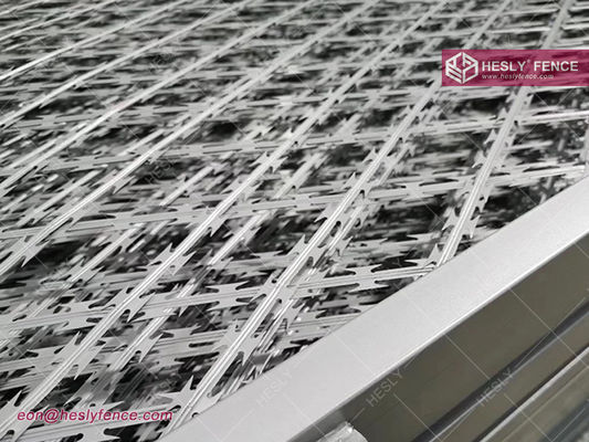 Grille de rasoir soudée en losange | Ouverture 75X150mm | Feuille 1.8mX6.0m fournisseur