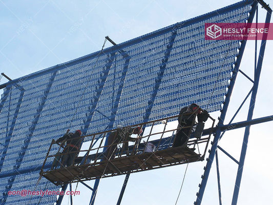 7.5M Hauteur X 4.5m Largeur Mur de Clôture Pare-Vent en Acier (Fournisseur de Pare-Vent en Chine) fournisseur