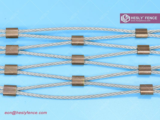 Câble en acier inoxydable AISI316(L), Maille de câble à virole, Maille de corde faite à la main, Fabricant chinois fournisseur
