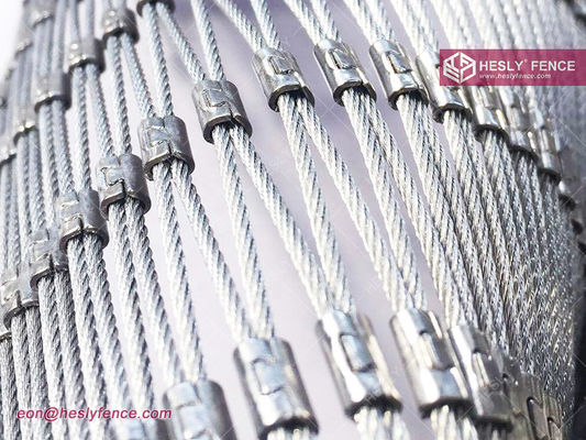 Câble en acier inoxydable AISI316(L), Maille de câble à virole, Maille de corde faite à la main, Fabricant chinois fournisseur