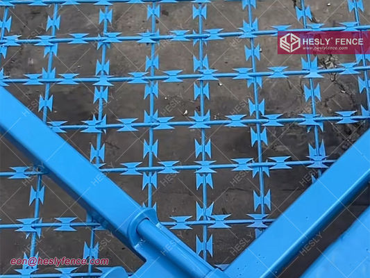 2.2mX6.0m Grillage soudé de rasoir 3"X6" ouverture en losange | Fournisseur chinois de clôtures de rasoir fournisseur