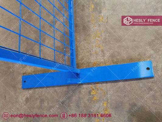 Clôture temporaire en maille portable de 6 pieds X 9,5 pieds de couleur bleue | Usine de clôtures temporaires portables de Chine fournisseur