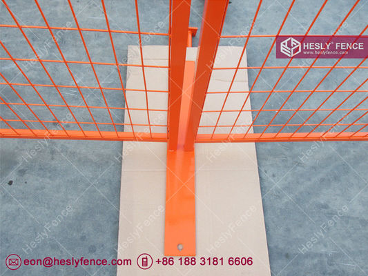 6 pieds x 9,5' Orange Couleur Movable Temporaire Mesh Clôture fournisseur