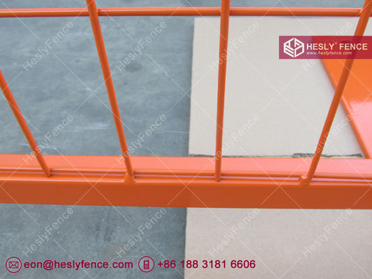 6 pieds x 9,5' Orange Couleur Movable Temporaire Mesh Clôture fournisseur