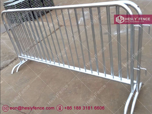 1.1 x 2.2m Briadge Feet Crowd Barrier (usine chinoise) Barricade pour piétons en acier galvanisé fournisseur