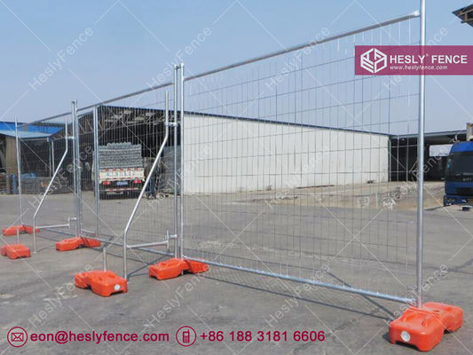 AS4687-2007 Clôture temporaire en treillis | Hauteur 2,1 m | Cadre galvanisé OD32mm | Treillis anti-escalade | Usine HeslyFence fournisseur