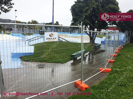 AS4687-2007 Clôture temporaire en treillis | Hauteur 2,1 m | Cadre galvanisé OD32mm | Treillis anti-escalade | Usine HeslyFence fournisseur