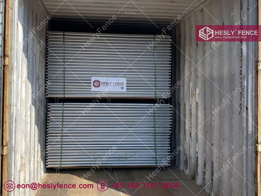 AS4687-2007 Clôture temporaire en treillis | Hauteur 2,1 m | Cadre galvanisé OD32mm | Treillis anti-escalade | Usine HeslyFence fournisseur