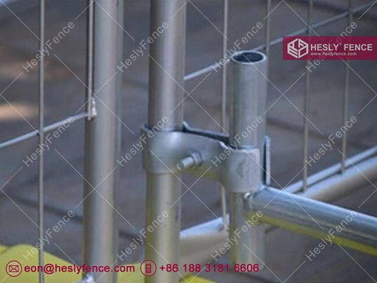 2Panneaux de clôture de construction temporaires de 0,0 m de haut avec moule à souffler orange Bloc plastique, revêtement galvanisé de 42 microns fournisseur