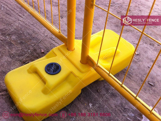 Système de clôture temporaire de couleur jaune | Standard 2,1 m x 2,4 m | AS4687-2007 | Revêtement en poudre | Marque HeslyFence fournisseur