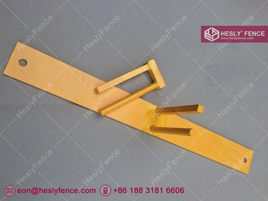 Panneaux de clôture temporaires de 6x9.5 pieds revêtus de poudre jaune. fournisseur