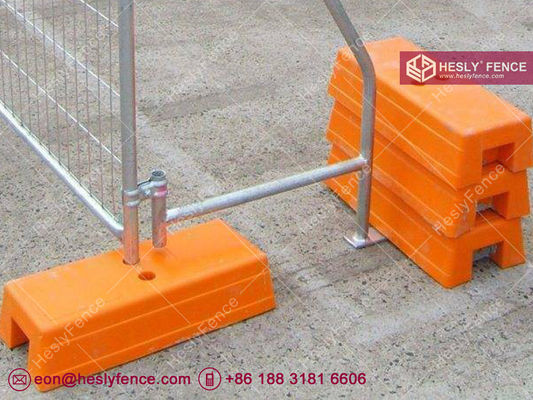 système de clôture temporaire haute 2,0 m | remplissage en treillis métallique anti-escalade | bloc en plastique moulé par injection | Anping HeslyFence fournisseur