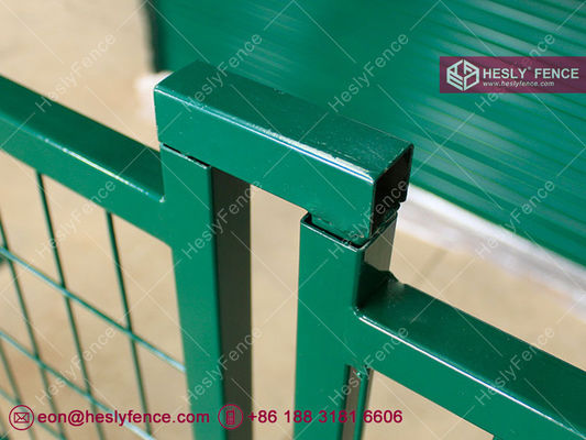 Panneaux de clôture temporaire de construction couleur vert foncé | Panneaux de clôture temporaire portables 8" x 10" fournisseur