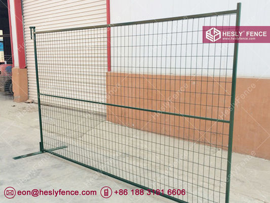 Panneaux de clôture temporaire de construction couleur vert foncé | Panneaux de clôture temporaire portables 8" x 10" fournisseur