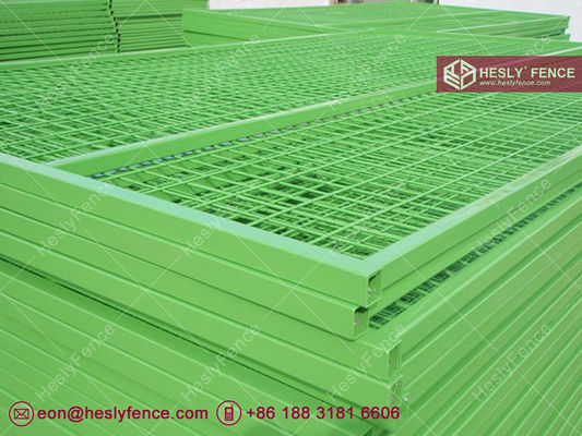 Panneaux de clôture temporaire de construction couleur vert foncé | Panneaux de clôture temporaire portables 8" x 10" fournisseur