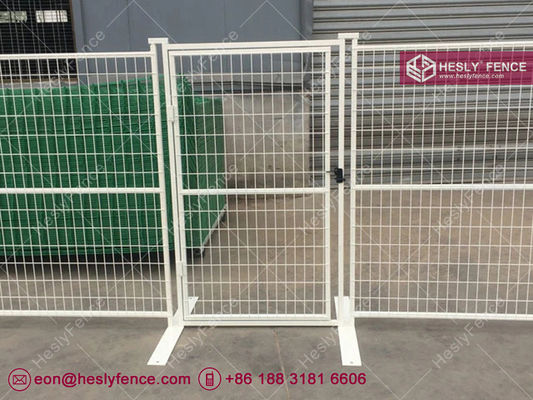 Système de clôture temporaire 6'X9' | Couleur blanc thermolaqué | Cadre 1" | Maille de fil 50X150mm | HeslyFence, Chine fournisseur
