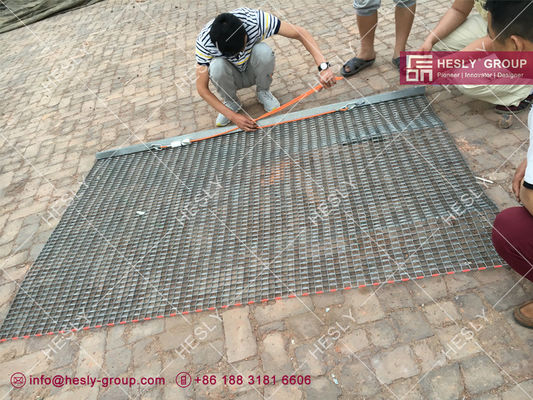 Tapis de traction flexible en acier 3'X8' | Ventes d'usine de tapis de traction HESLY Chine fournisseur