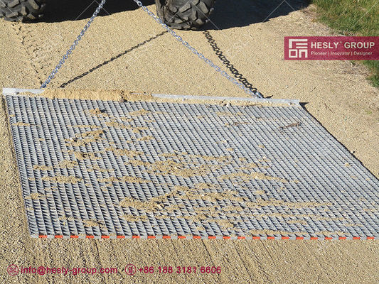 Tapis de traction en acier galvanisé 4'x4' pour aire de jeux | Ventes d'usine HESLY Chine fournisseur
