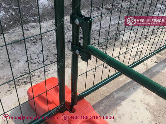 Grillage temporaire de construction vert foncé thermolaqué | 2,1 x 2,4 m | AS4687-2007 | Hesly Fence - Usine de clôtures en Chine fournisseur