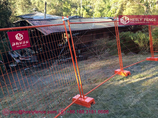 Grillage temporaire de construction vert foncé thermolaqué | 2,1 x 2,4 m | AS4687-2007 | Hesly Fence - Usine de clôtures en Chine fournisseur