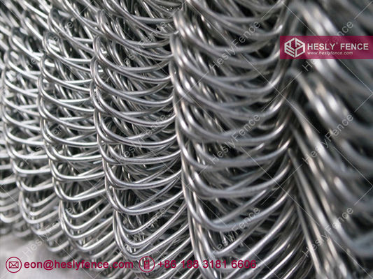 4.0mm Clôture à maillons de chaîne 60x60mm trou en diamant bout de doigts Hesly Clôture - usine de Chine fournisseur