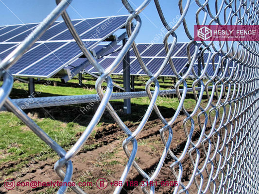 Clôture en grillage HESLY avec poteau en "Y" et fil de rasoir supérieur | Maille diamantée de 2 pouces | Hesly Fence - Chine fournisseur