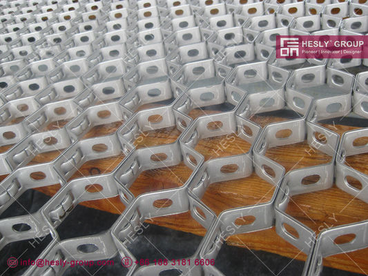 AISI 310S Maillage hexagonal avec lances 1 ¢ et 3⁄4 ¢ épaisseur. fournisseur