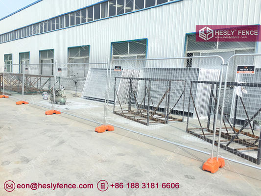 2.1X2.4m Panneau de clôture temporaire avec pieds en plastique (fournisseur chinois) fournisseur