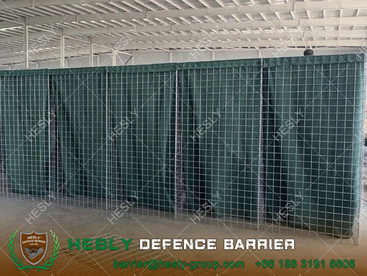 2.13m de haut x 1.06m de largeur Barrière militaire défensive de gabions fournisseur