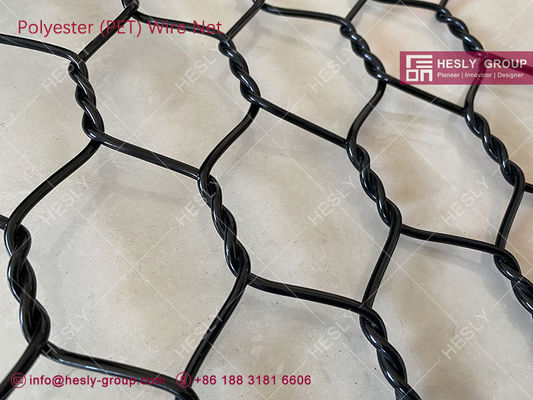 Filet tissé pour pisciculture en polyester | Système de cage d'aquaculture HESLY | 2.5mmX45x50mm fournisseur