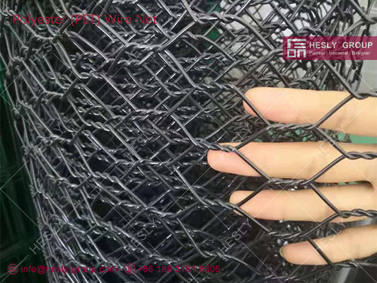 Filet tissé pour pisciculture en polyester | Système de cage d'aquaculture HESLY | 2.5mmX45x50mm fournisseur