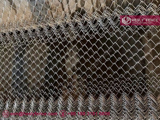HESLY Grillage de chaîne | Maille de 55x55mm | Fil galvanisé de 4,5mm - Hesly Fence, Chine fournisseur