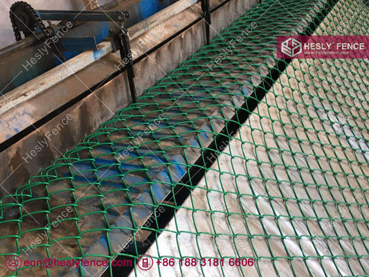 Grillage plastifié vert | Maille losange 60x60mm | Bord noué | HeslyFence-USINE CHINOISE fournisseur