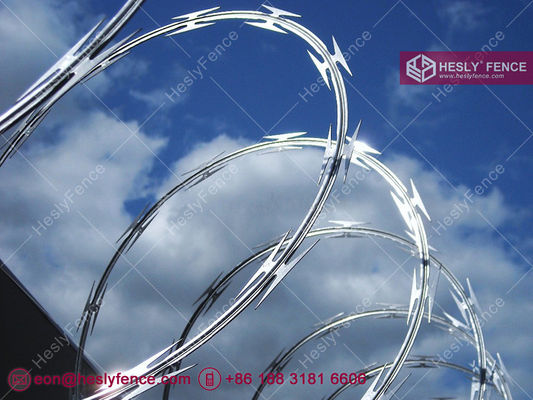 Fil de fer barbelé galvanisé à chaud CBT-65, diamètre extérieur 500 mm fournisseur