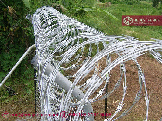 Fil de fer barbelé galvanisé à chaud CBT-65, diamètre extérieur 500 mm fournisseur